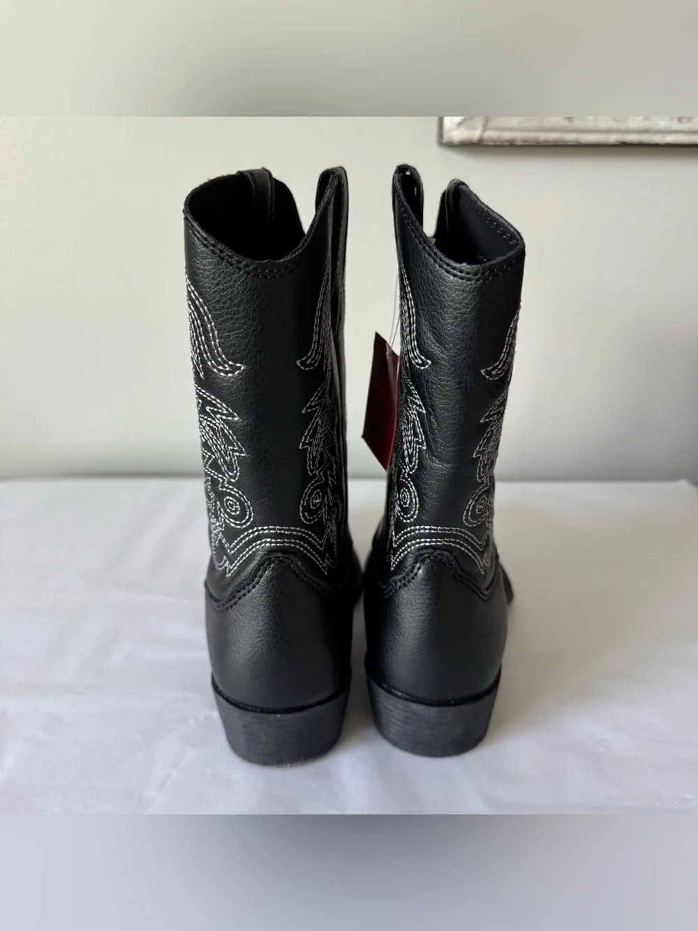 NWT Size 2 Little Boys or Girls Black Cowboy Boots by DEER STAGS